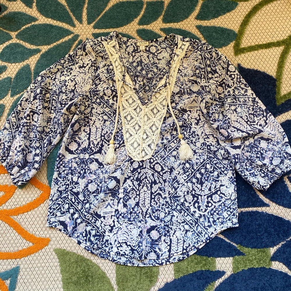 Flowy Boho Peasant Top